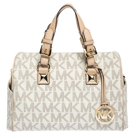 michael kors beige handbag|michael kors gray bag.